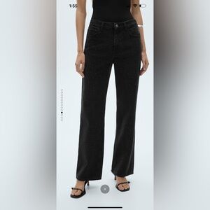 Viral mango rhinestone jeans